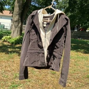 Corduroy hoodie blazer size XL